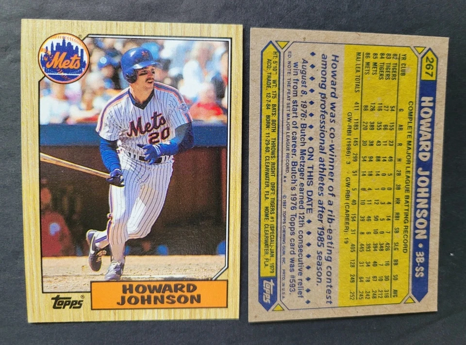 HOWARD JOHNSON Cards You Pick TOPPS Fleer Donruss INC Score UD 1985 Rookie-1994 - Image 1 of 1