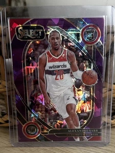 2024-25 Panini Select Alexandre Sarr Club Level Purple Cracked Ice /99 - Picture 1 of 2