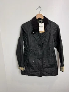 Barbour Wax Beadnell Jacket UK 6 New With Tags And Pin Badge - Picture 1 of 15