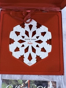 Longaberger Collectors Club 2000 Copo de Nieve Ornamento "Días de Nieve" por Kaitlin Nuevo en Caja - Imagen 1 de 7