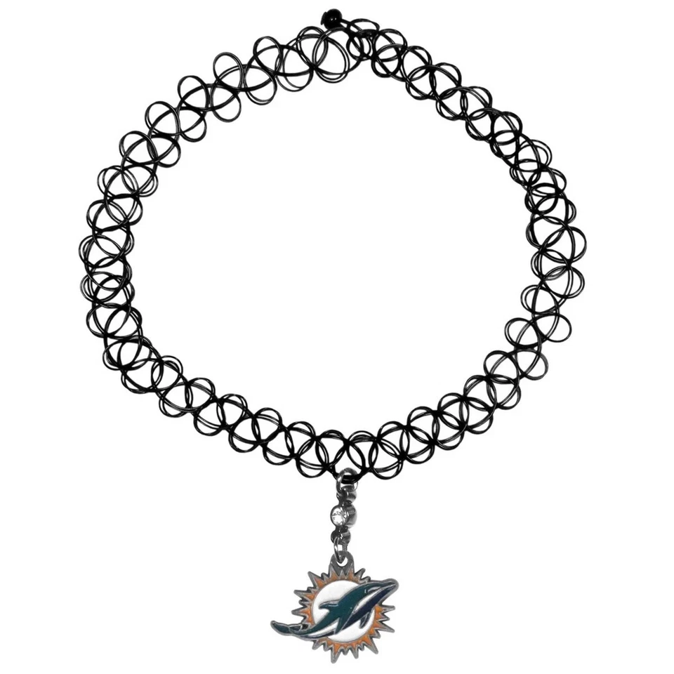 Collar Gargantilla Anudada Miami Dolphins Mujer Damas  Foto 1 de 1