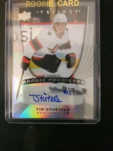 Tim Stutzle Rookie Premiers Level 1 Auto / 249 2020-21 Trilogy - Picture 1 of 2