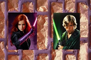 Luke + Mara Jade - 13x19” Art prints - only 6 sets made - Picture 1 of 6
