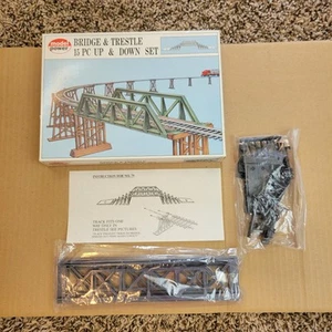 Model Power HO Scale Model Power Bridge & Trestle 15pc Up & Down Set #79 - Picture 1 of 7