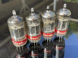 4 VINTAGE Genalex Gold Lion B749 12AU7 Vacuum Tubes - TV7 TESTED & BEAUTIFUL - Picture 1 of 20