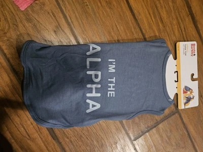 Boots & Barkley "I Am The Alpha" Camiseta sin mangas Ropa para mascotas Perro Talla Pequeña Foto 1 de 2