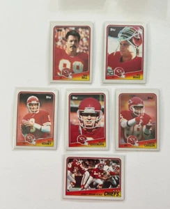 Kansas City Chiefs Vintage Topps Football Cards Lot of 6 1988 Cards - Bild 1 von 2