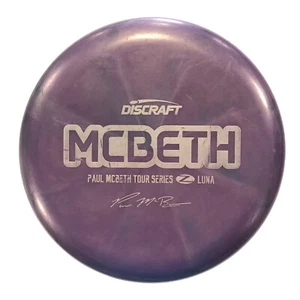 RARE DISC GOLF DISCRAFT PAUL MCBETH TOUR SERIES Z LUNA 175g PURPLE USED - Picture 1 of 3