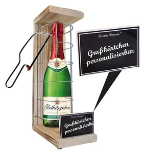 Rotkäppchen Sekt - Personalisierbares Geschenk - Eiserne Reserve Gitterkäfig - Bild 1 von 7