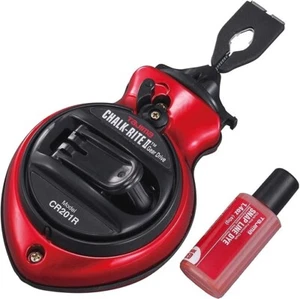 Tajima CR201R-PR CHALK-RITE II Gear Drive Extra Bold, 100 Ft Line, Red - Picture 1 of 1