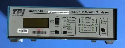 Used TPI 546 TELE-PATH INDUSTRIES ISDN "U" MONITOR/ANALYZER - Image 1 of 4