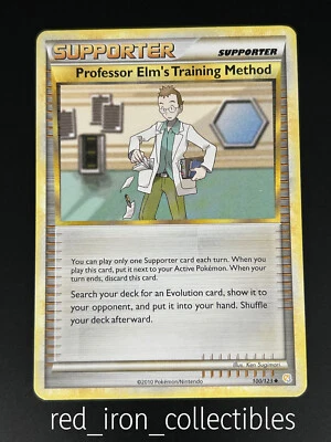 Professor Elm's Training Method 100/123 Uncommon HGSS Base Pokemon Card 2010 - Image 1 of 2