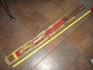 Used Size 48 Fireman's Belt with Large Carabiner - Picture 1 of 5