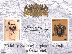 Austria - "IMPERATORE FRANZ GIUSEPPE I ~ 150 ANNI DI RIFORMA AMMINISTRATIVA" MS 2018 - Foto 1 di 2