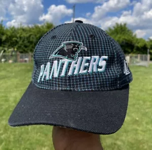 Vintage 90s Carolina Panthers Logo Athletic Pro Line Grid Adjustable Hat Cap NFL - Picture 1 of 8