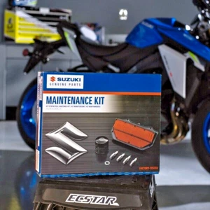 Suzuki OEM Maintenance Kit Oil & Air Filter Spark Plugs 2017-2024 SV650 - Picture 1 of 5