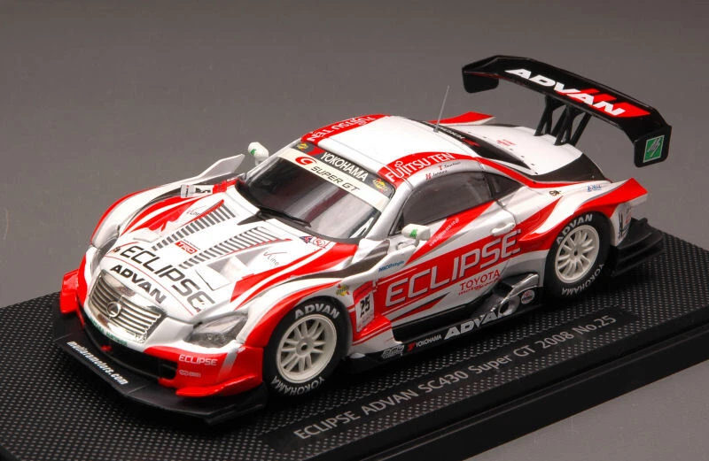 Modellino auto scala 1:43 Ebbro  LEXUS SC430 N.25 ECLIPSE ADVAN SUPER GT 08 m... - Immagine 1 di 1