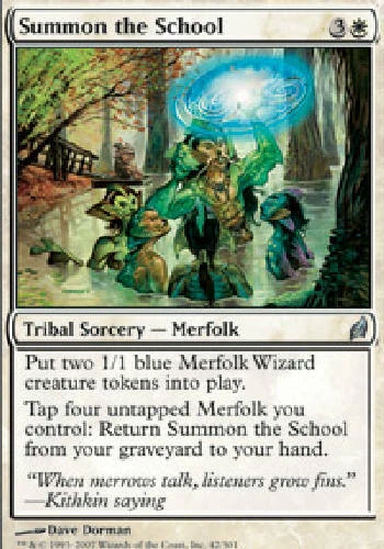 SUMMON THE SCHOOL X4 4 4X Lorwyn MTG Magic the Gathering Cards DJMagic - Image 1 of 1