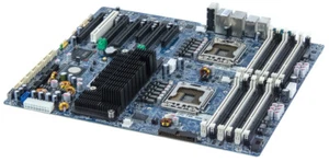 HP 591132-001 2x LGA1366 12x DDR3 PCIe PCI MAINBOARD FÜR Z800 - Picture 1 of 2