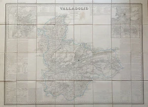VALLADOLID. Francisco Coello. Mapa grabado original. Madrid 1852 - Picture 1 of 2