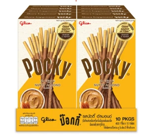 Glico Pocky Nutty Almond Sabor Recubierto Galleta Palo Snack Japonés 39 g x 10 - Imagen 1 de 5