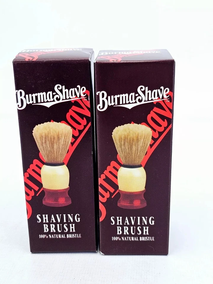 Burma-Shave Shaving Brush 100 Natural Bristles BRAND