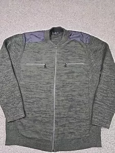 Inc International Concepts Sweater Mens Extra Large Black Full Zip Casual Cozy - Picture 1 of 16