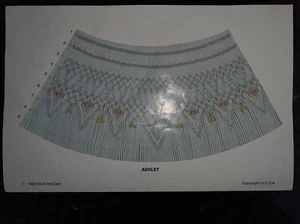 ELLEN MCCARN SMOCKING PLATE- ASHLEY - Picture 1 of 1