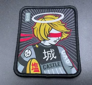 Custodia in tessuto Castle x scala di grigi Tenshi x Akuma Angel Gal EDC - Foto 1 di 2