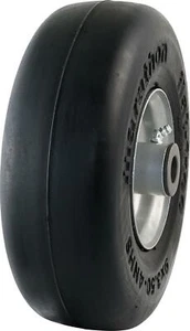Replacement Lawn Mower Tire Wheel 9x3.50-4 Flat Free 4-inch Hub 3/4" Bushings - Picture 1 of 6