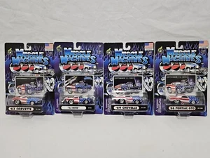 Lot of 4 Die Cast Collectible 911 Muscle Machines 1 :64 Scale Matchbox Hotwheel - Picture 1 of 5