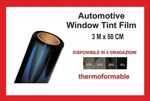 window tint film 3 m x 50 cm thermoformable - Foto 1 di 1