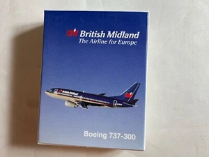 Schabak  925/122 1:600 diecast airliner British Midland Boeing 737-300 - Picture 1 of 1