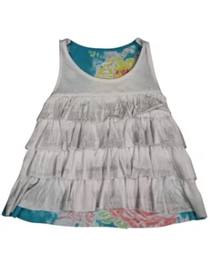 Flowers by Zoe Girls Sleeveless Cropped Tank Top Shirt - Picture 1 of 17