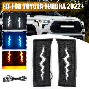 1Pair For Toyota Tundra 2022-2023 LED Daytime Running Lights DRL Fog Lamp Bumper - Picture 1 of 9