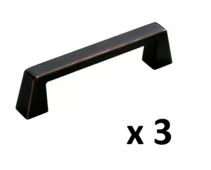 *3* Amerock Blackrock 3-3/4 in. (96 mm) Modern Oil-Rubbed Bronze Cabinet Pull - Picture 1 of 4