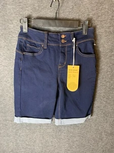 Wax Jean Butt Lifting Shorts Bottoms Up! StDark Denim Sz.S - Picture 1 of 11