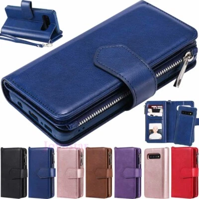 For Samsung Galaxy S20 S10 S9 S8+ Magnetic Detachable Leather Wallet Case Cover - Image 1 of 4