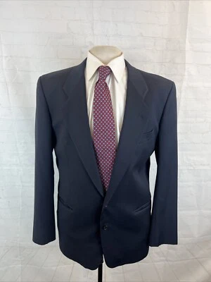 Mani Men's Dark Navy Blue Solid Wool Blazer 40R $1,395 - Image 1 of 4