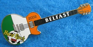 BELFAST IRELAND IRISH FLAG FIFA WORLD CUP SOCCER GUITAR 2002 Hard Rock Cafe PIN - Picture 1 of 1