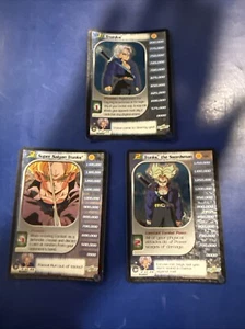 DragonBall Z dbz Ccg Tcg Trunks Personalidad Set 1-3 Lámina Reforjada Saga 185-187 - Imagen 1 de 8
