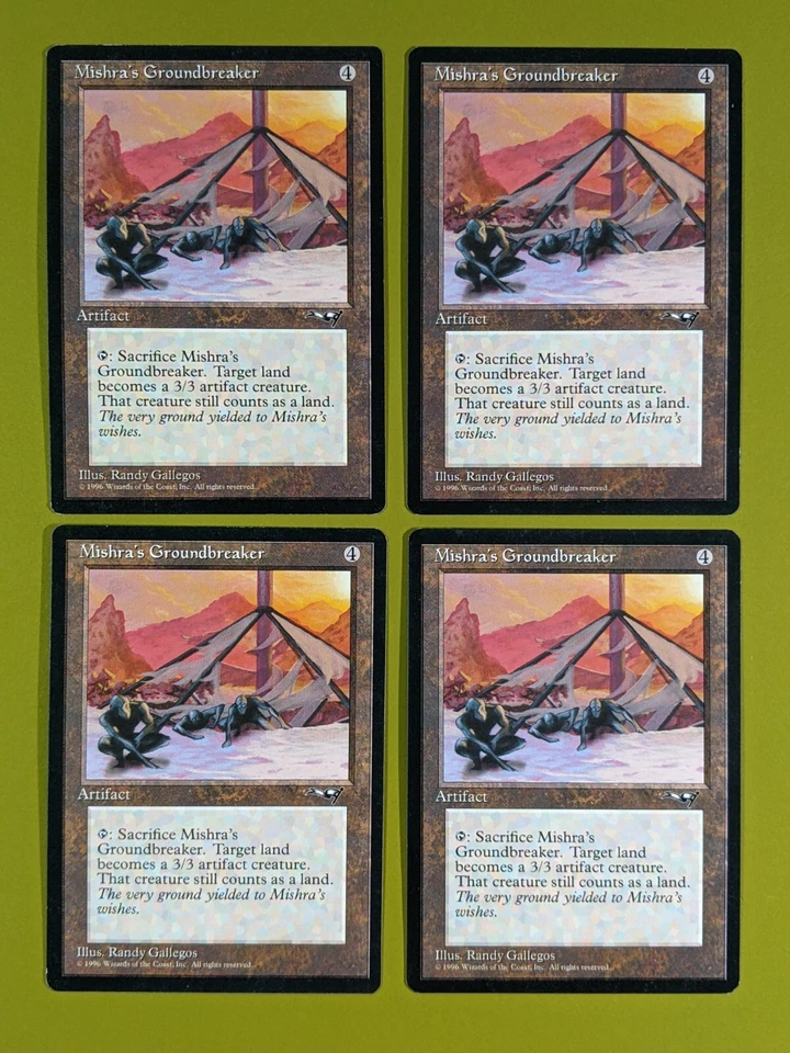 Mishra's Groundbreaker x4 Alliances 4x Playset Magic the Gathering MTG  - Image 1 of 1