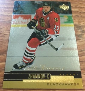 99 00 Upper Deck Gold Reserve ALEXIE ZHAMNOV Hockey Card #208 Black Hawks - Bild 1 von 2
