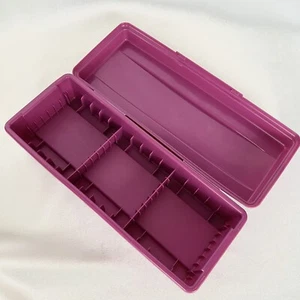 VTG Alpha 15 Cassette Tape Hard Plastic Storage Box Case Holder Pink OR Black - Picture 1 of 5