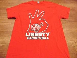 NCAA LIBERTY UNIVERSITY FLAMES BASKETBALL T-SHIRT SIZE L - Picture 1 of 2