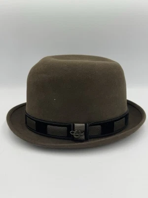 De Colección Sombreros de Castor Premium Derby Bowler Sombrero para Hombre 6 7/8 Greupner’s EXCELENTE Foto 1 de 4