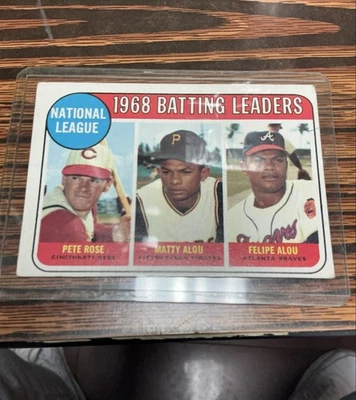 1969 Topps - Líderes de la Liga Pete Rose, Felipe Alou, Matty Alou #2 Foto 1 de 3