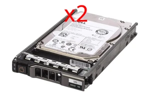 2 x Dell 600GB 10K SAS 2.5" 6Gb/s 64MB Hard Drive HDD In 13th Series Caddy 7YX58 - Picture 1 of 1