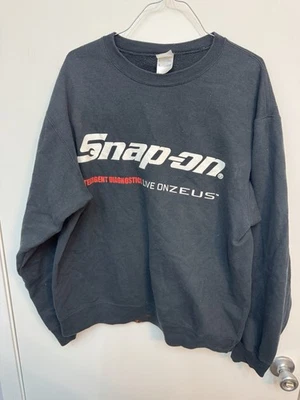 Snap On Tools Sudadera con Capucha Para Hombres XL Negro Pullover Con Capucha Gráfico Sudadera Logo Y2K Foto 1 de 4