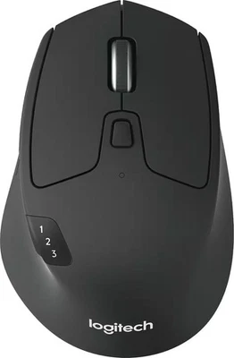 Logitech - M720 Triathlon Wireless Optical Mouse - Wireless - Black - Image 1 of 4